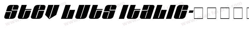 Stev Luts Italic字体转换